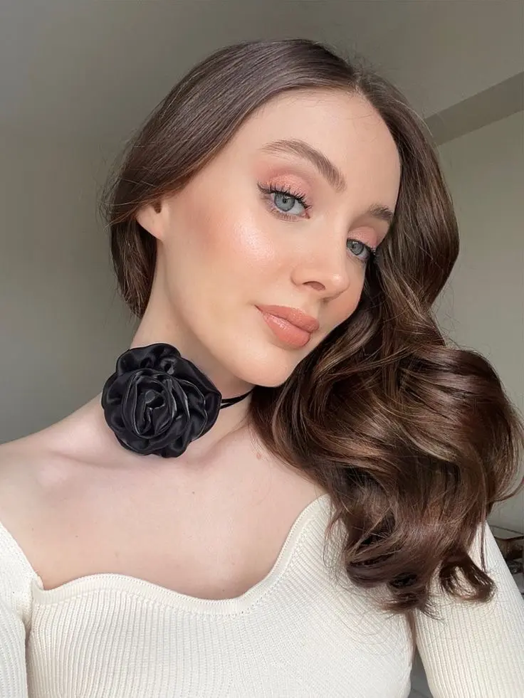 Satin Flower Choker